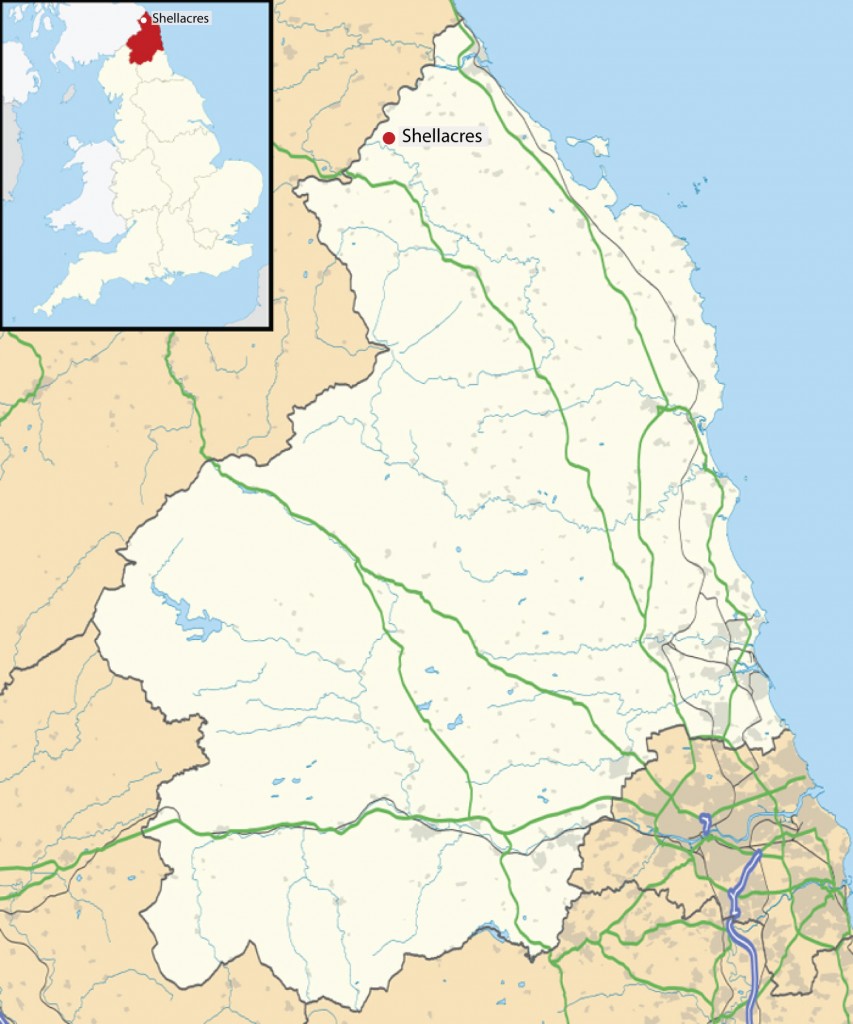 Northumberland_UK_Shellacres_location